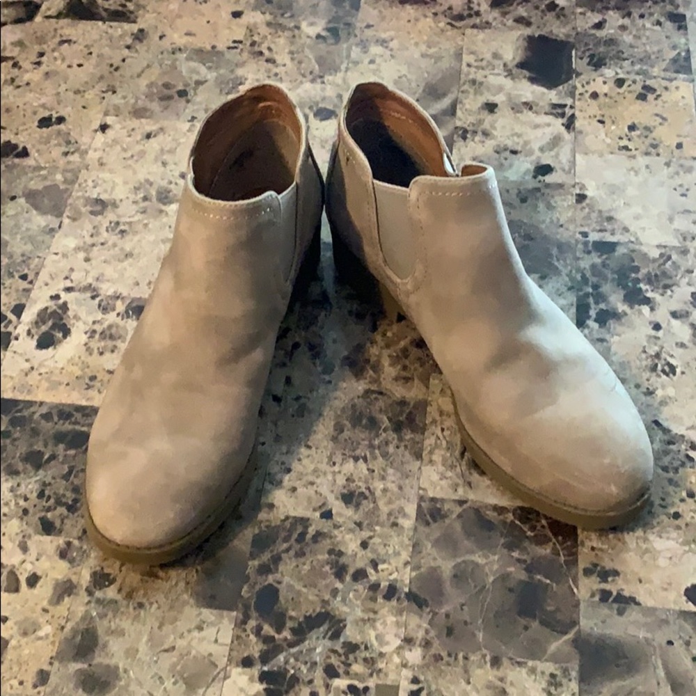 Tan booties